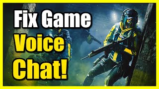 How to Fix Voice Chat Not Working in Rainbow Six Siege (Settings Tutorial)