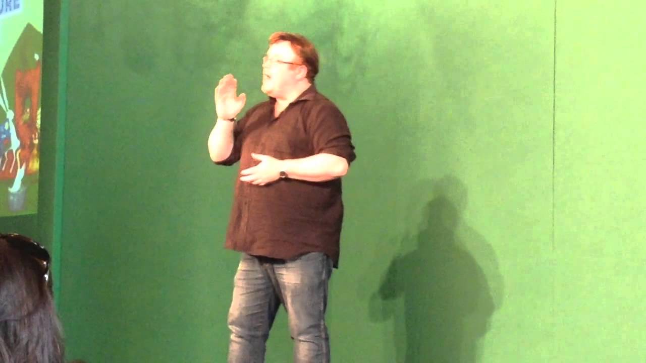 Derek talking about the Skulduggery Pleasant Movie