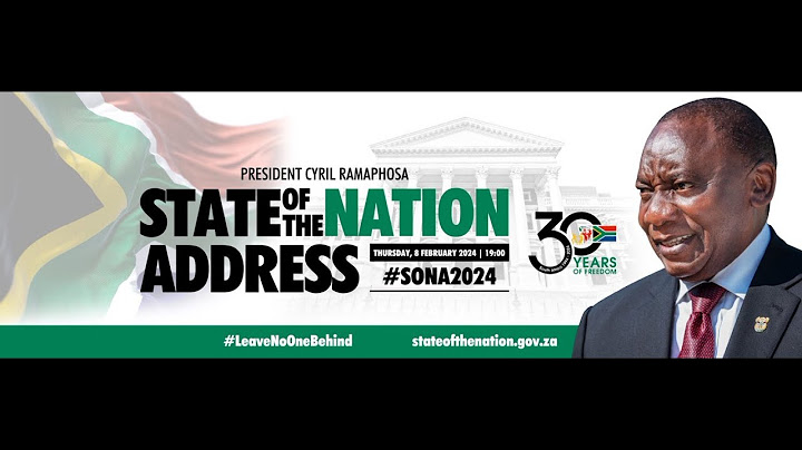 SoNA 2024- State of the Nation Address
