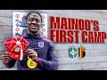 Kobbie mainoos first camp with the three lions  england