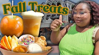 Trying Caramel Apple Treats at Magic Kingdom! 🍎 | Vlogtober Day 5