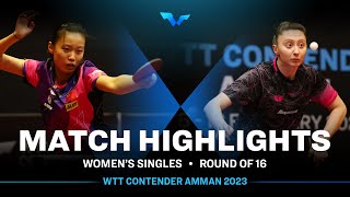 Sofia Polcanova vs Han Feier | WS R16 | WTT Contender Amman 2023