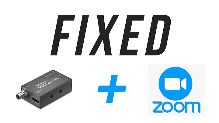 How to Fix Ultra Studio Mini Recorder not Working on Zoom App on MAC - Webcam - DSLR