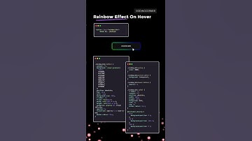 Rainbow Hover Effect  #shorts #webdevelopment #css #html #javascript #cssdesign