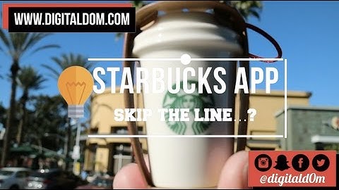 Starbucks App ? @digitald0m