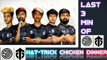 LAST 3 MIN OF HAT-TRICK CHICKEN DINNER OF TSM ENTITY | PMPL