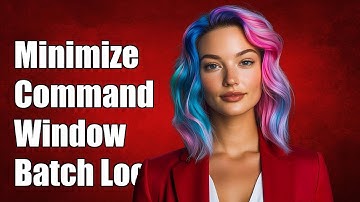 How to Minimize Command Window While Running Batch Loop Commands