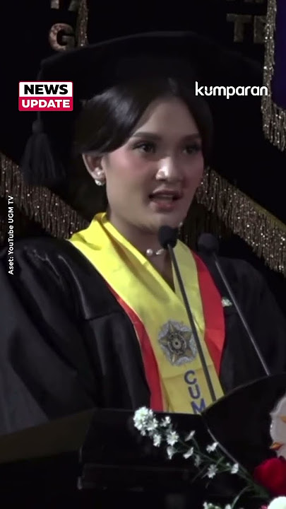 Pidato Wisudawan UGM DIsambut Riuh