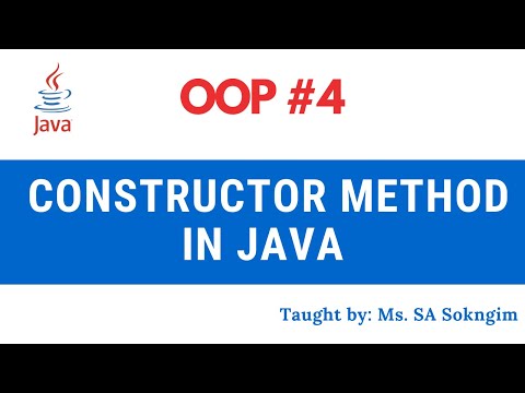 4. Constructor Method in OOP