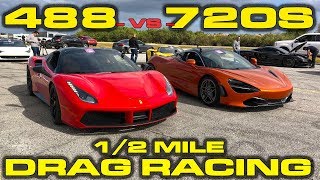 Watch a drag race between ferrari 488 and the mclaren 720s down 1/2
mile at wannagofast event in immokalee, fl. gear we use:
https://goo.gl/4aczks ...