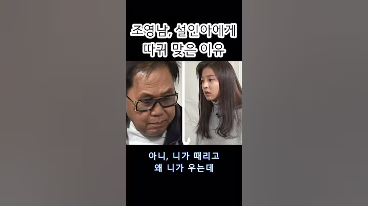 조영남 설인아에게 따귀 4대 맞은 사연