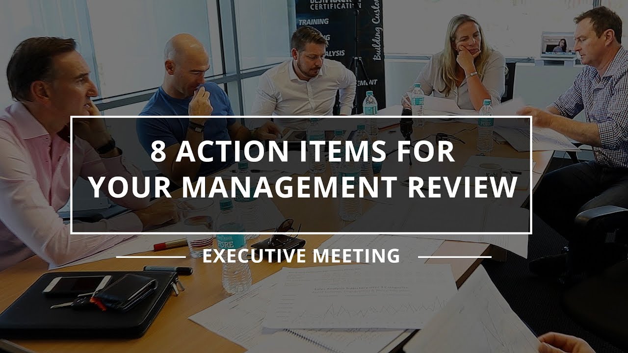 iso 9001 management review meeting presentation sample