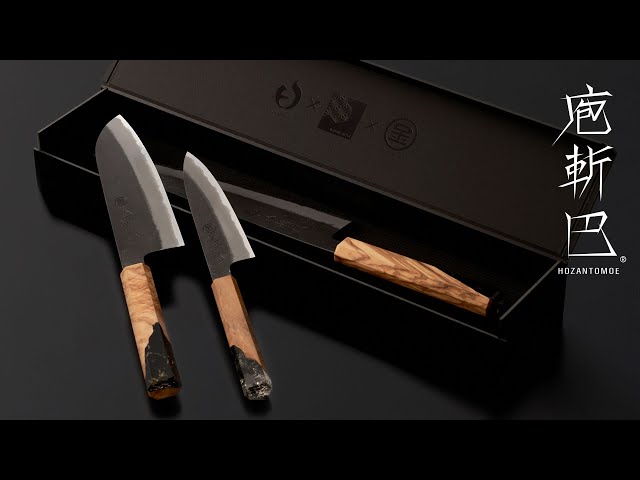 越後鍛冶職人が造った 三徳包丁 ６本セット 越後三条打刃物】 人気の鍛冶職人と木工職人が共同製作。 類まれ