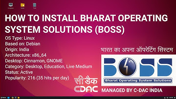 How To Install Bharat Operating System Solutions (BOSS) | भारत का अपना ऑपरेटिंग सिस्टम