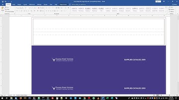 How To Design Even Wrap Image Strips for Spine Printing on Fastback 20 Documents with Microsoft Word