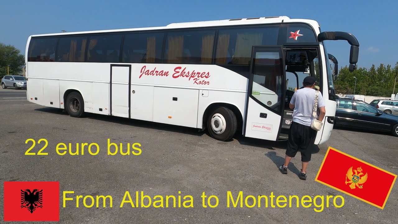 From Tirana Albania🇦🇱 to Podgorica Montenegro🇲🇪 by bus- 2K -Balkan tour