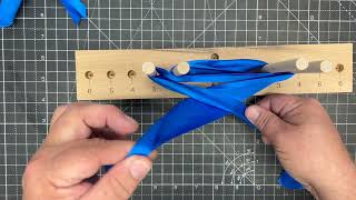 The RunnerDuck Bow Maker, step by step instructions.