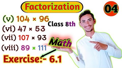 Class 8th Math Exercise 6.2 | Factorization and Simultaneous Equation | Sindh Textbook Board