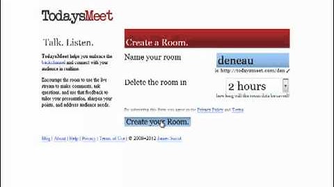 Using Todaysmeet.com