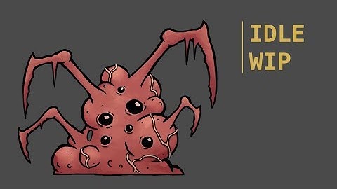 Bloob | Idle animation wip (Unity + Anima2D)