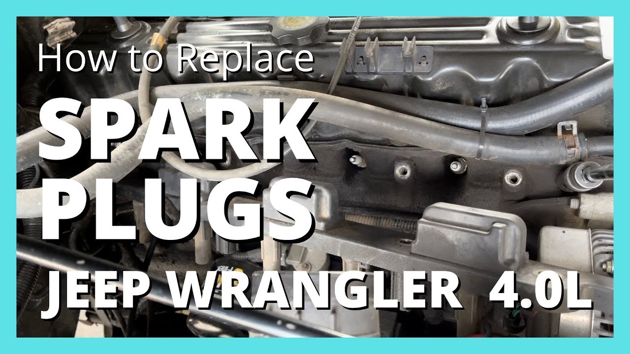 How to replace spark plugs JEEP WRANGLER unlimited 4.0L 2000 2001 2002 ...