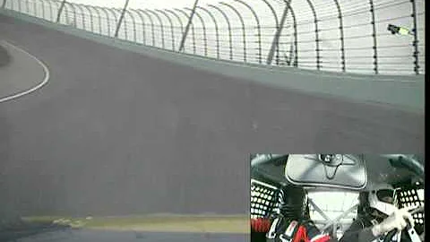 Greg LaFleur driving a professional race car/ nasc...