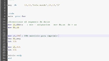 lenguaje ensamblador  parte 2