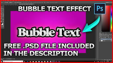 PHOTOSHOP TUTORIALS : Bubble Text Effect In Photoshop 💭🎈▶️💻