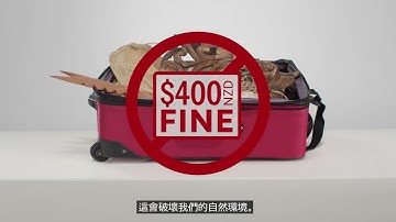 2023 Biosecurity New Zealand In flight video - Traditional Chinese Subtitles