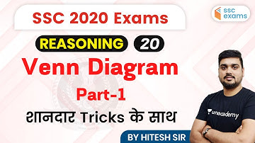 10:00 AM - SSC 2020 Exams | Reasoning by Hitesh Sir | Venn Diagram Problem Solving