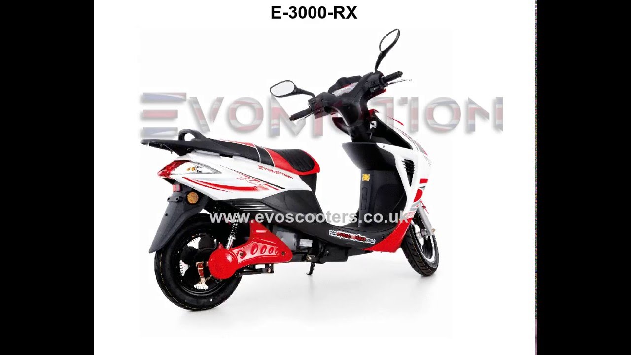 E3000RX electric moped Evo Scooters UK YouTube