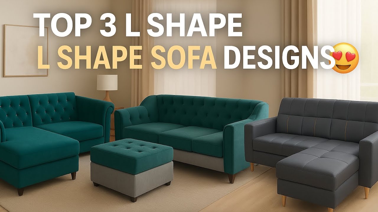 Top 3 L Shape Sofa Design 😍 | Modern Corner Sofa Set 2025 | DS Furniture Surat