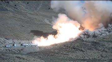 NASA Conducts Space Launch System Rocket Full Scale Booster Test