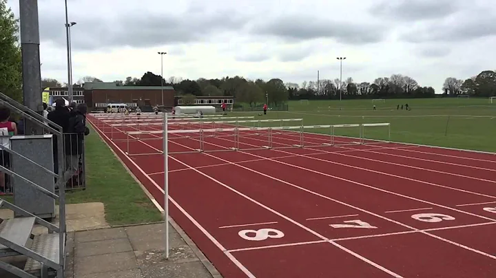 Burton AC Rebecca Sheffield u15 G 75hurdles