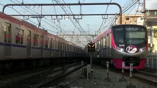 平日朝の京王線つつじヶ丘駅（2019年版｡字幕入り）