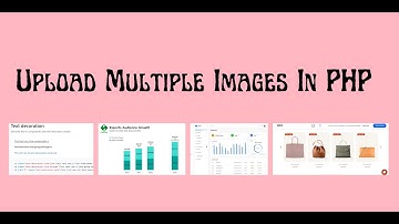How to upload multiple images in PHP & store in mysql | Multiple input | 1 Input with multiple image