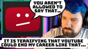 Destiny TERRIFIED after getting a youtube strike...