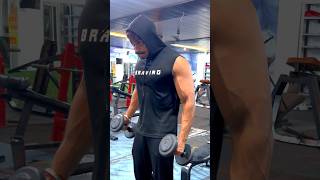 Biceps workout at gym। hammer curls for biceps।arms exercise #andrast #naturalbodybuilding #ytshorts