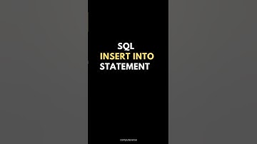 SQL INSERT INTO Statement ✍️