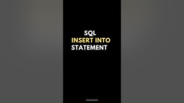SQL INSERT INTO Statement ✍️