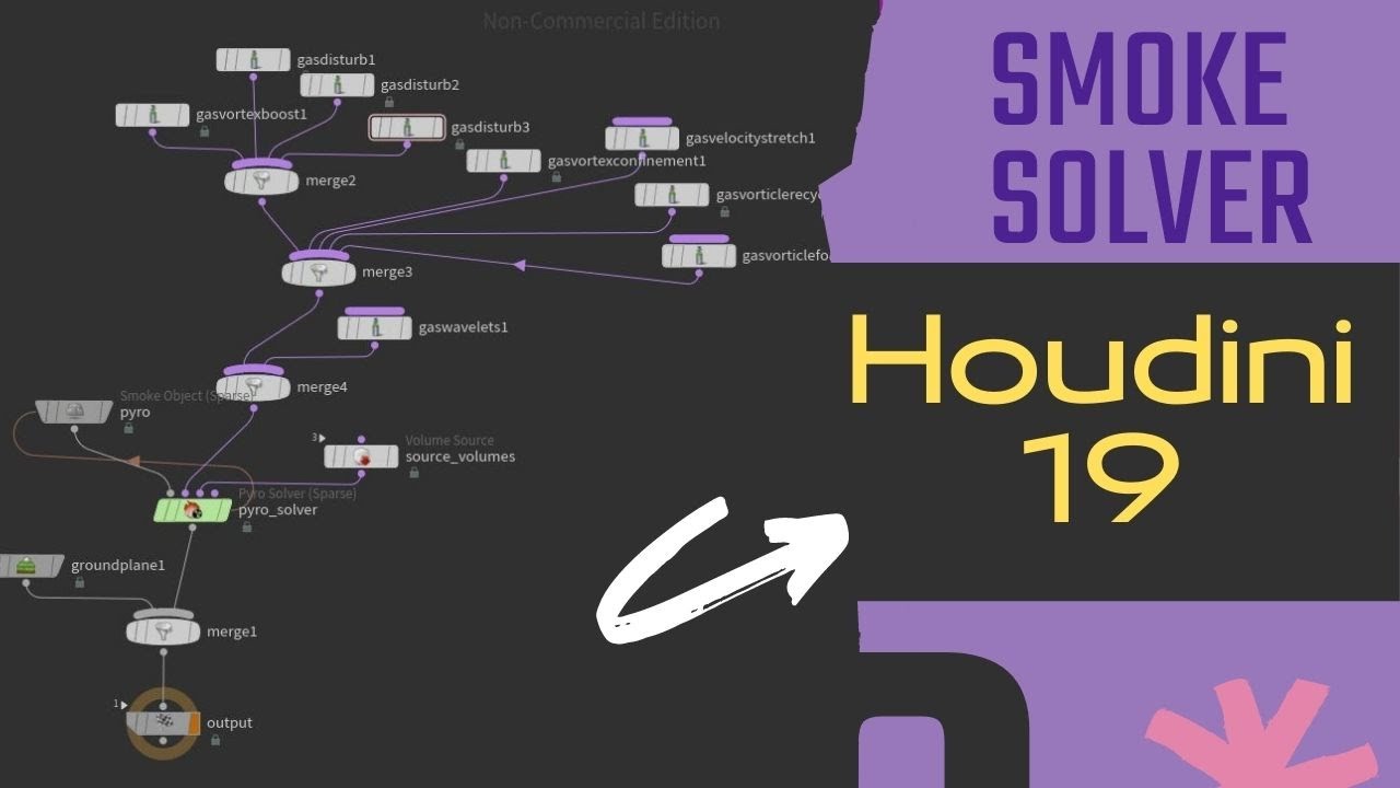 Houdini 19 Tutorial Smoke solver | hip file included - YouTube