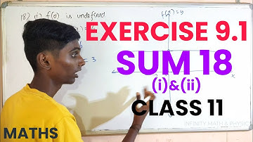 11th Std Maths Ex.9.1(18)(i) Sketch the graph of a function f that satisfies the given value