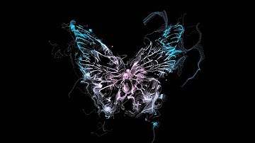 Abstract Particles Butterfly with Geometry Nodes tutorial in Blender4.1.Bangla tutorial