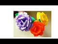 Beautiful paper rose flower  easy to make  craft work