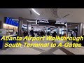 Atlanta Airport - Delta check-in and walkthrough, flight from Atlanta to Denver