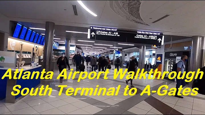 Atlanta Airport - Delta check-in and walkthrough, ...