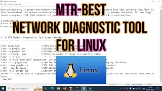 Best Network Diagnostic Tool for Linux-MTR #jitter #TCP Ping #UDP Ping #mtr #linux #techiezero