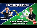 How to Open BUP Files (DVD Backup Info)
