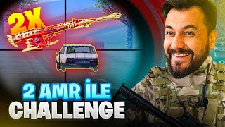 2 AMR İLE OYNAMA CHALLENGE 😮 / Pubg Mobile