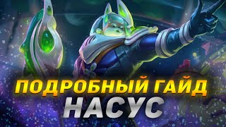 ПОДРОБНЫЙ ГАЙД НА НАСУСА : УМЕНИЯ, РУНЫ, СБОРКИ, ТАКТИКА ИГРЫ ● Насус гайд